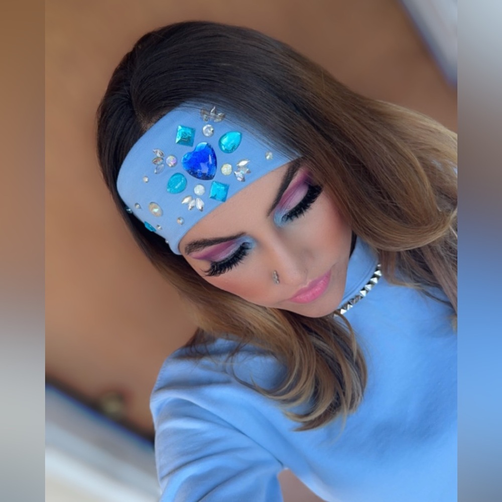 Fashion soft headband for girls rhinestones headband
